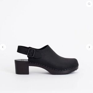 Bryr Daphne block heel in Monochrome Black size 8